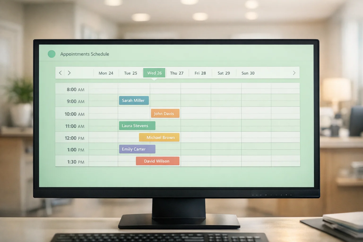 Agenda e organização de compromissos em sistema de gestão online