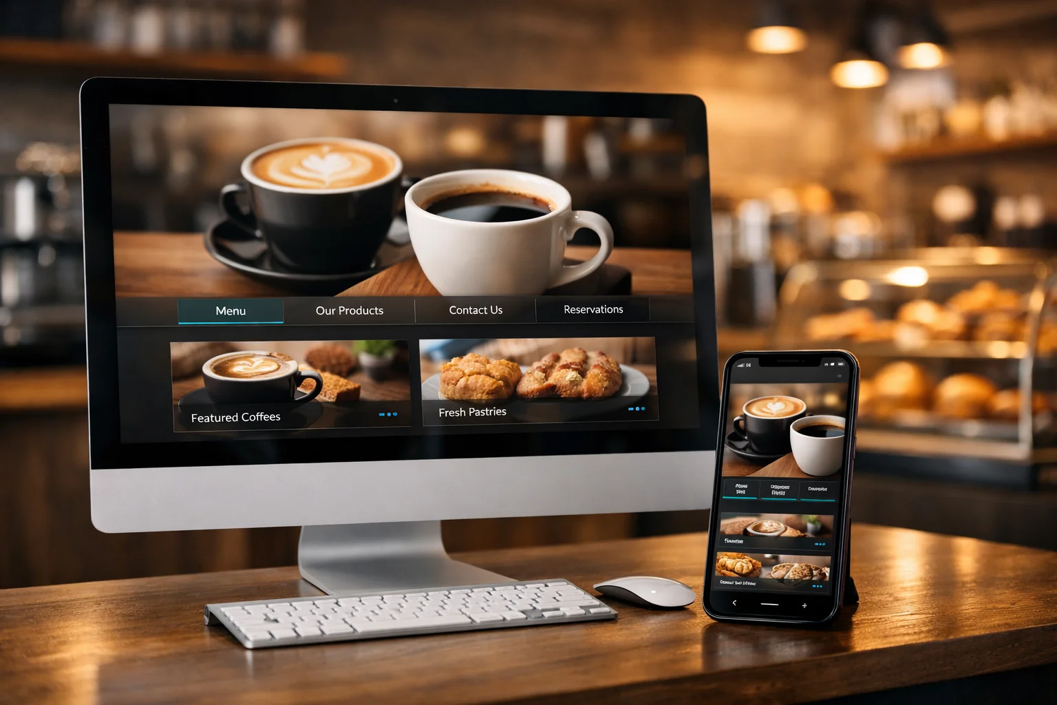 Site profissional para comércio local