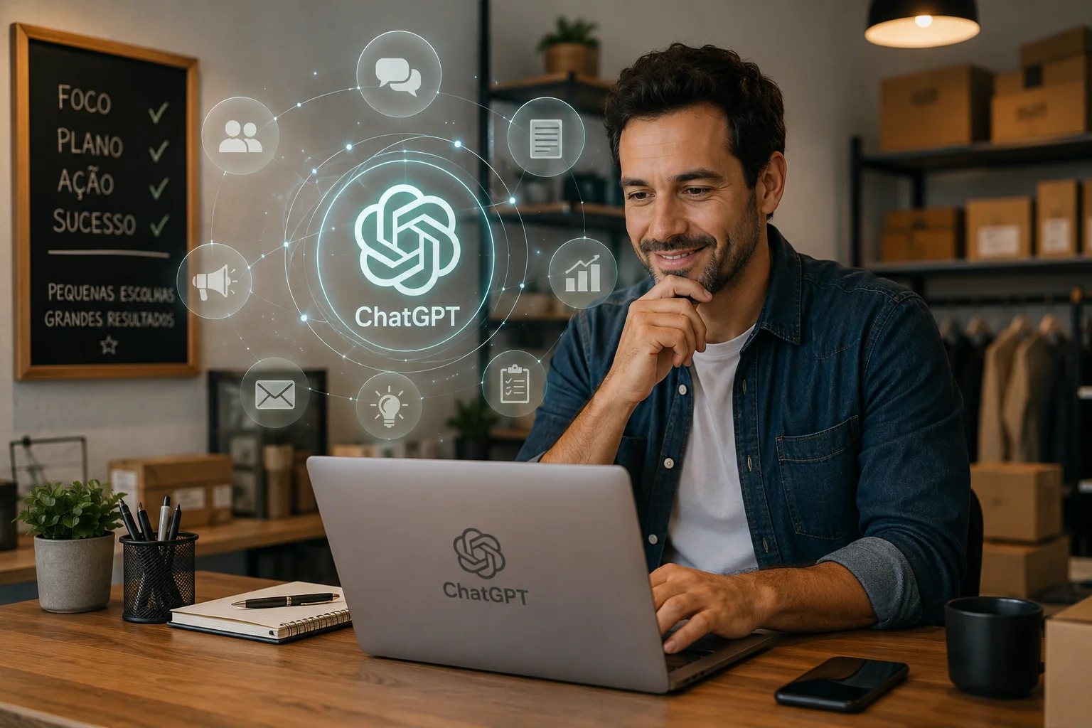 ChatGPT para pequenas empresas uso prático no dia a dia