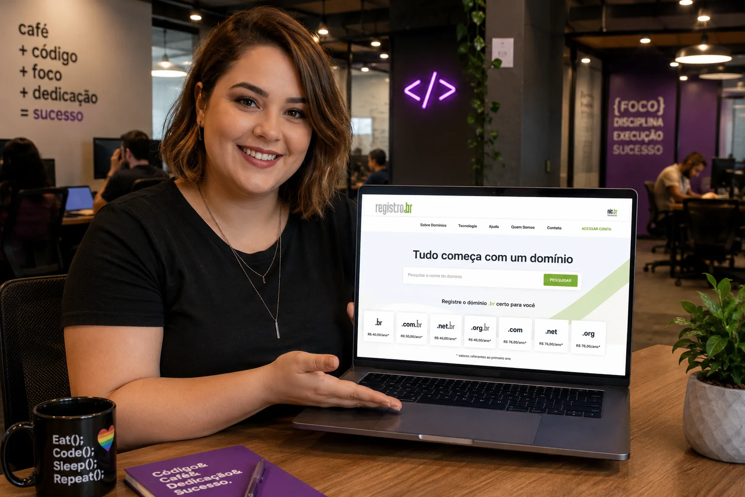 como escolher domínio e hospedagem para site de pequena empresa