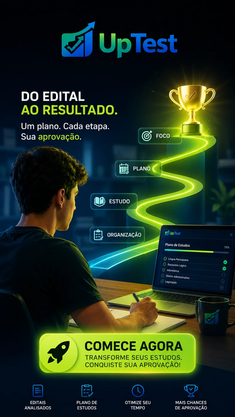 Plano de Estudos de Editais - UpTest